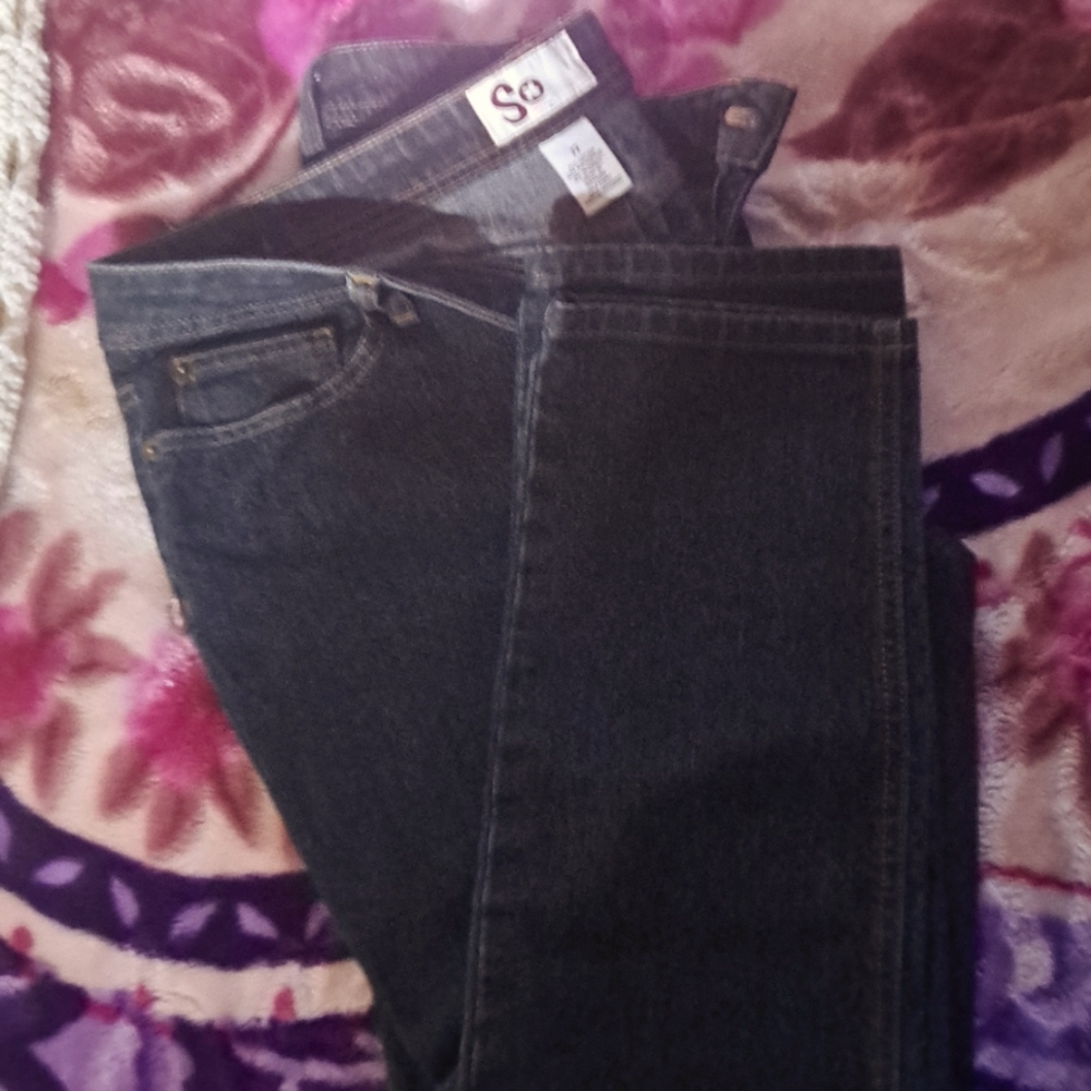 So jeans womens juniors sz 17 straight leg